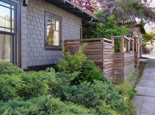 21. fence at sidewalk